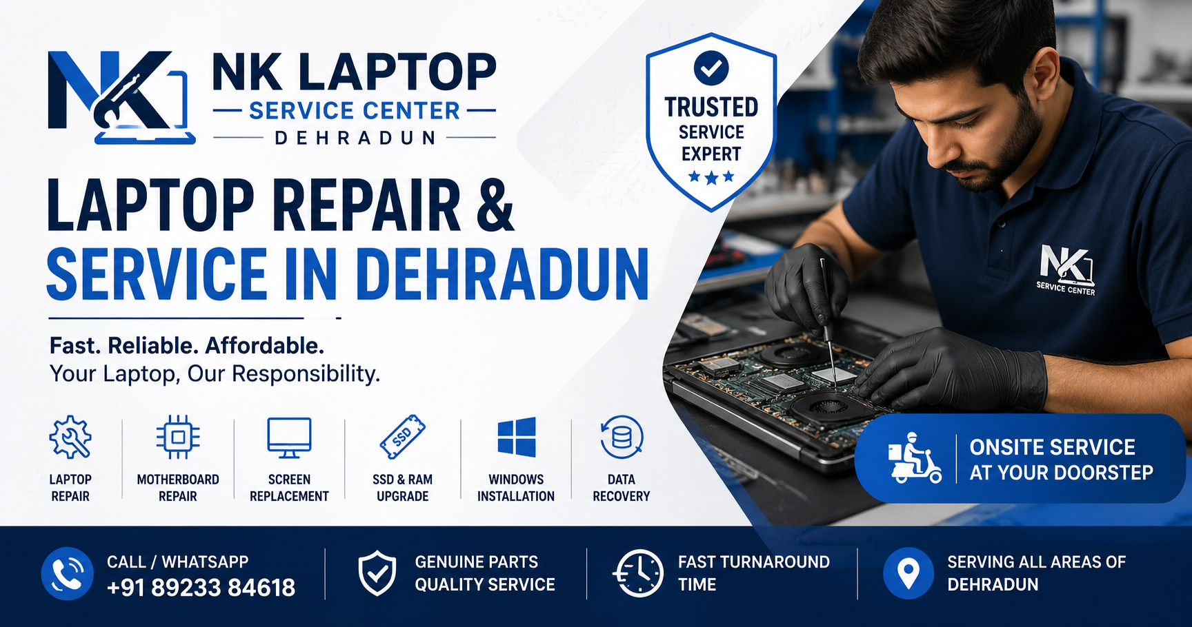 Laptop Repair Service in Dehradun